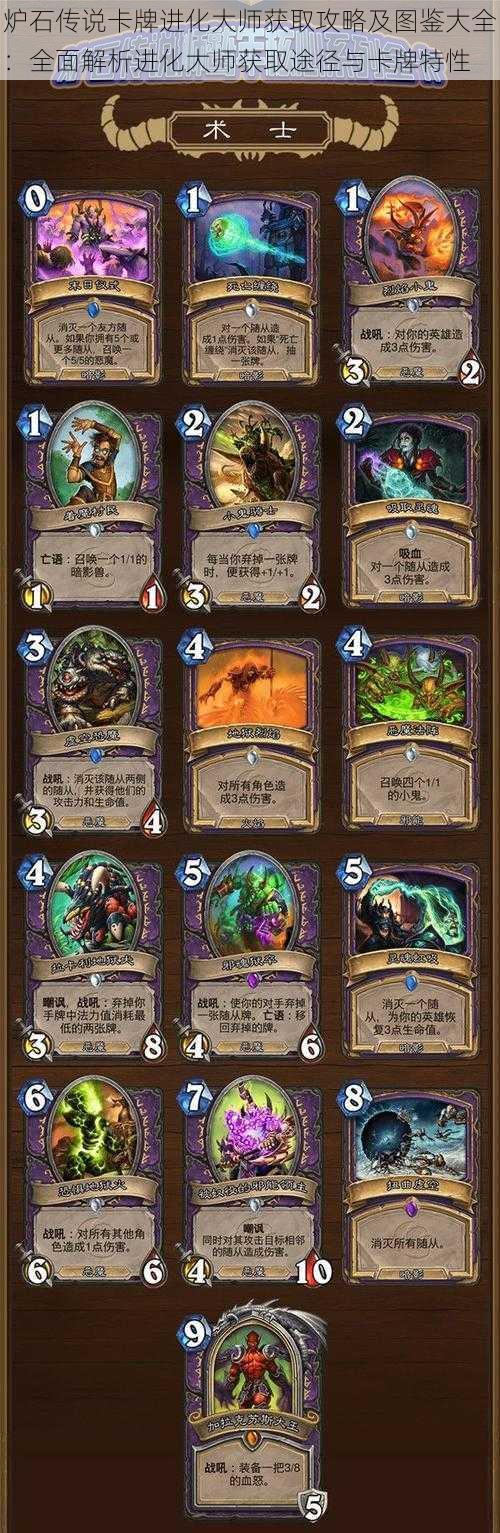 炉石传说卡牌进化大师获取攻略及图鉴大全:全面解析进化大师获取途径与卡牌特性