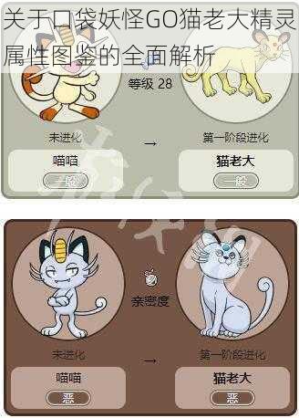 关于口袋妖怪GO猫老大精灵属性图鉴的全面解析