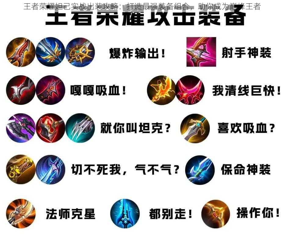 王者荣耀妲己实战出装攻略:打造最强装备组合,助你成为巅峰王者