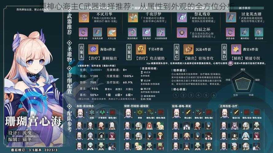 原神心海主C武器选择推荐:从属性到外观的全方位分析